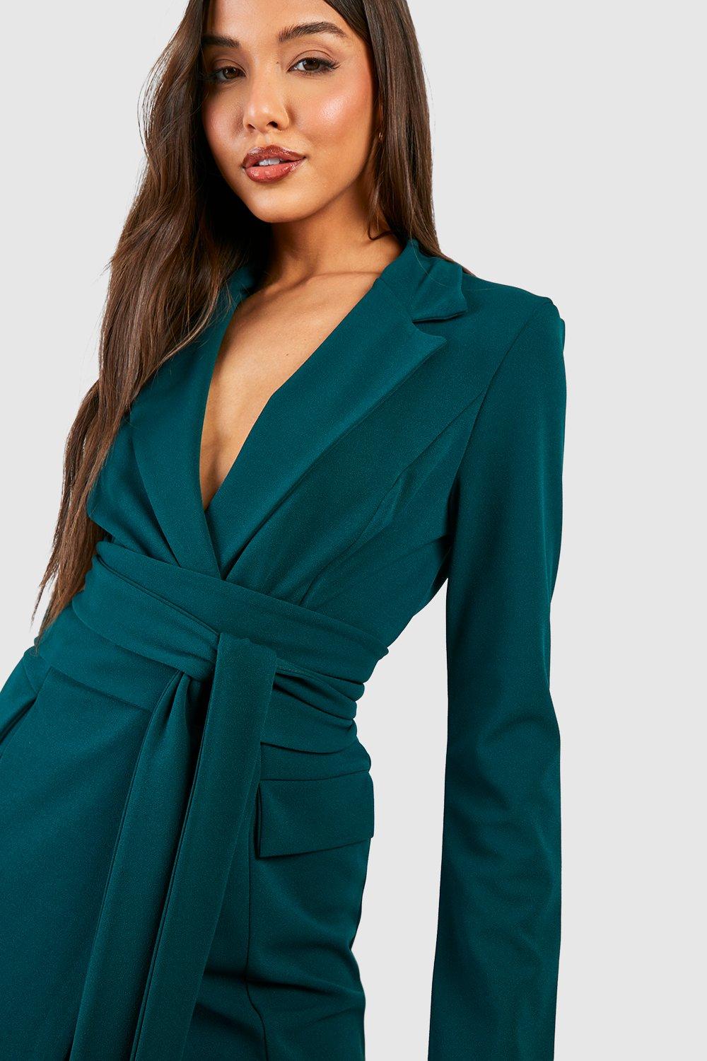 Bottle green shop long sleeve dress